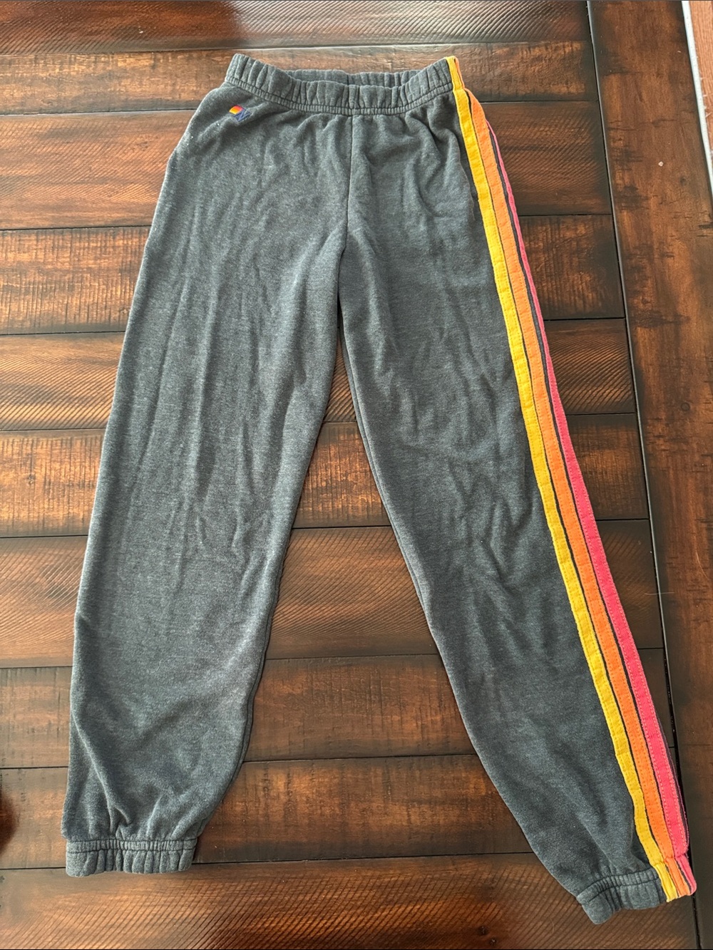 Aviator Nation 5 Stripe Charcoal Joggers